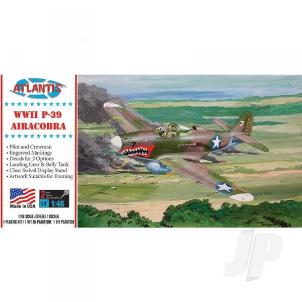 1-46 P-39 Airacobra with Swivel Stand - Atlantis Models - AMCH222