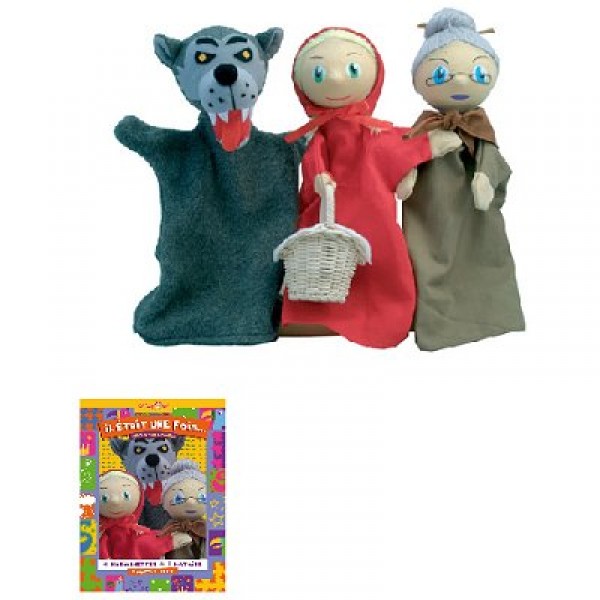 Marionnette Coffret Trio marionnettes : Chaperon rouge - Sycomore-MAST301