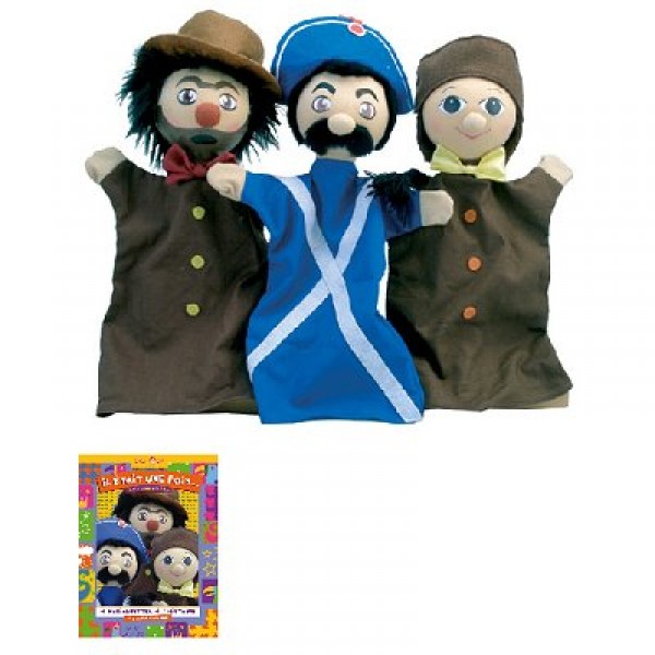 Marionnette Coffret Trio marionnettes : Guignol - Sycomore-MAST302