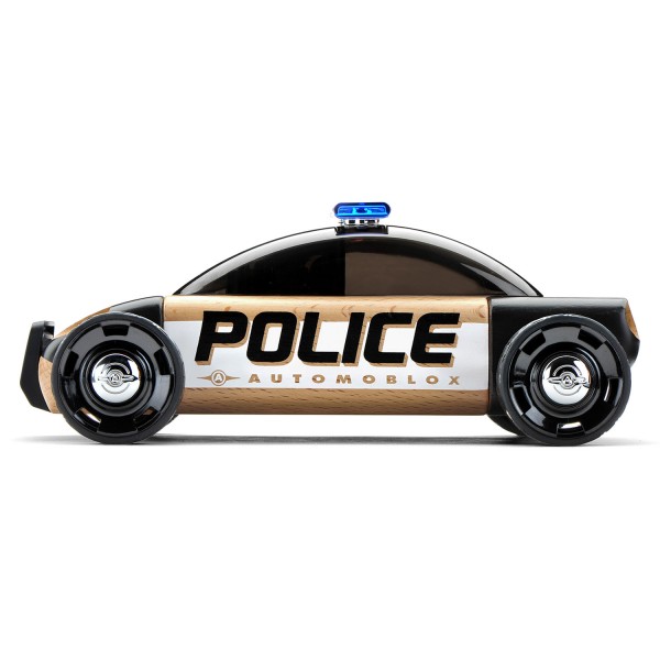Véhicule en bois à construire Automoblox : S9 Police Car - Automoblox-A985018