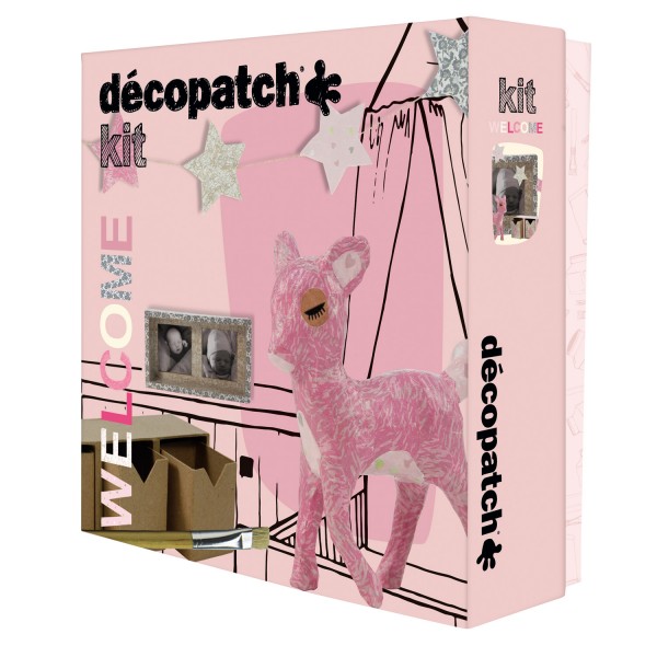 Kit créatif Décopatch : Welcome : Fille - Décopatch-KIT006O