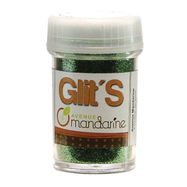 Paillettes Glit'S 14g : Vert sapin - Mandarine-42615MD