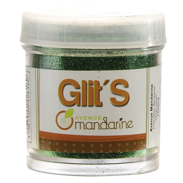 Paillettes Glit'S 45g : Vert sapin - Mandarine-42616MD
