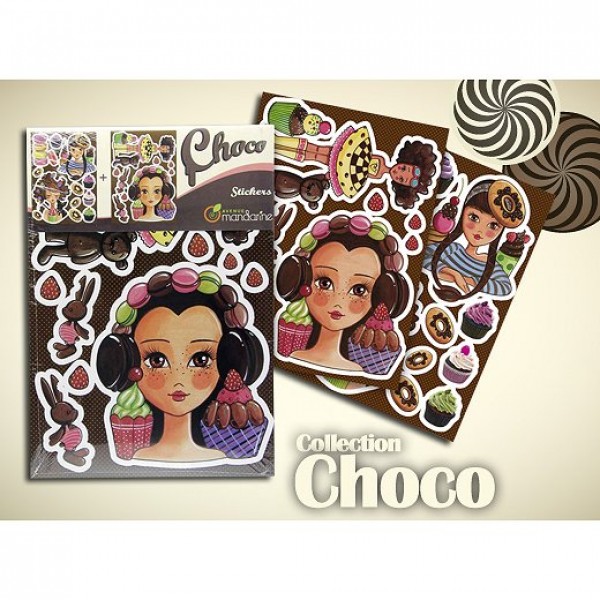 Stickers décoratifs Collection Choco - Mandarine-62008MD
