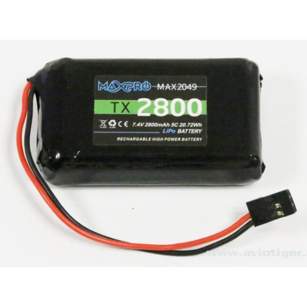 Accu Lipo TX 7.4V 2800mAh Radios Futaba - 100031MAX2049