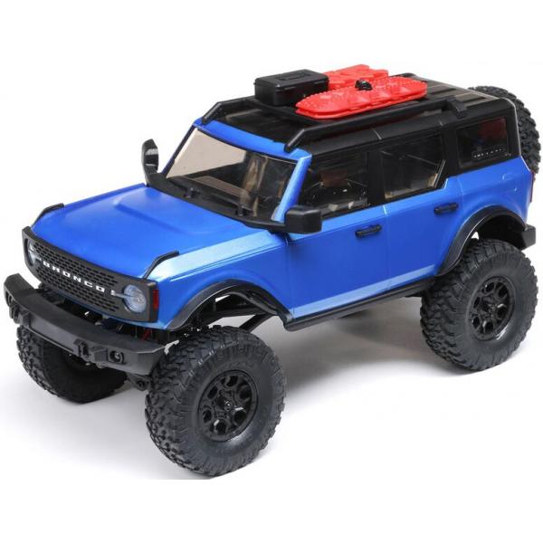 SCX24 2021 Ford Bronco 4WD Truck Brushed RTR 1:24 Bleu - AXI00006T3