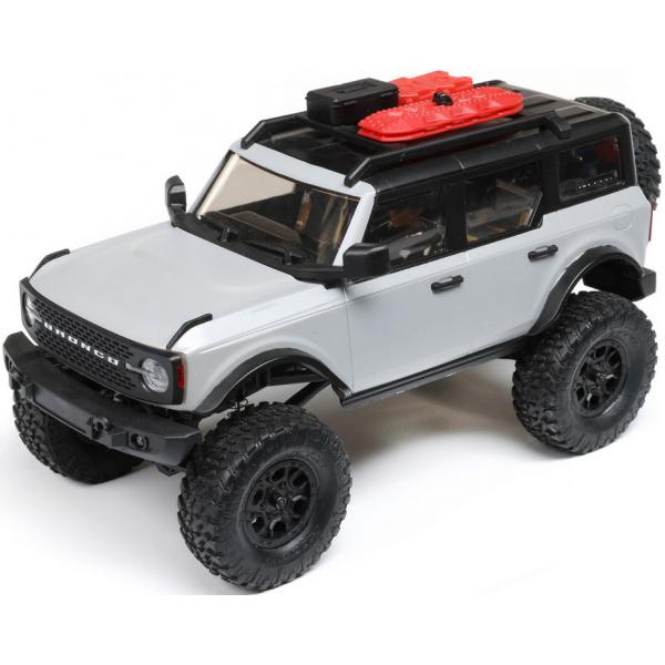 SCX24 2021 Ford Bronco 4WD Truck Brushed RTR 1:24 Gris - AXI00006T2