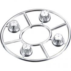 AX8080 Hub Cover Set Satin Chrome (4)