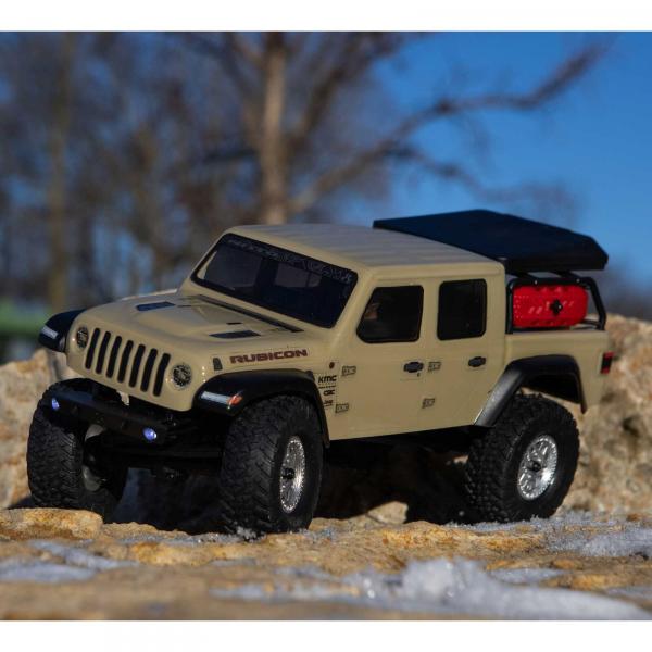 AXIAL SCX24 Jeep JT Gladiator 1:24 4WD Rock Crawler Brushed RTR Beige - AXI00005T1
