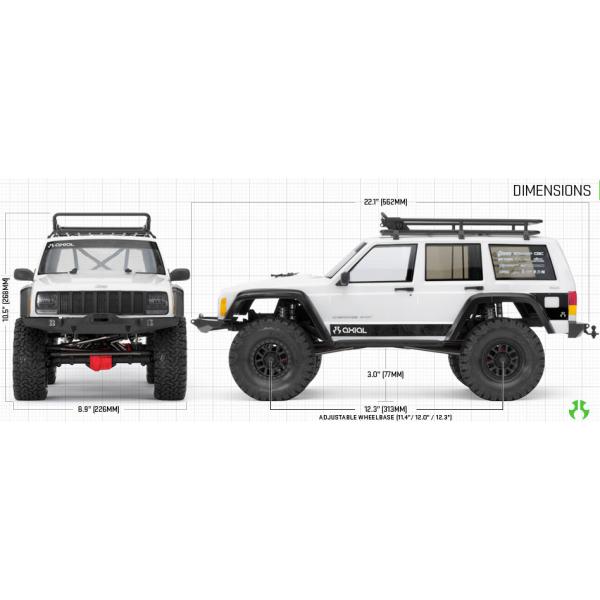 AX90046 1/10 SCX10 II Jeep Cherokee 4WD Kit - AX90046