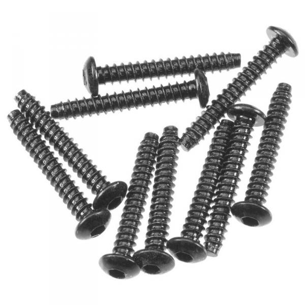 AXA0439 Hex Sckt Tapping Butto Hd M3x20mm Blk (10) - AXA0439-AXIC0439