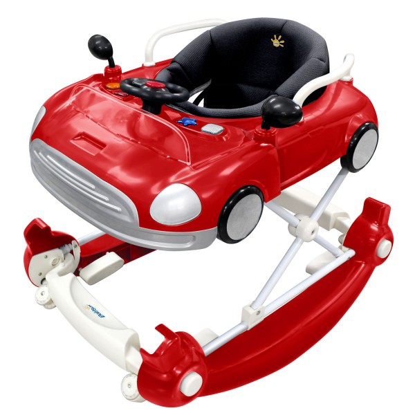 Trotteur Balancelle Voiture rouge - Babysun-TC5053