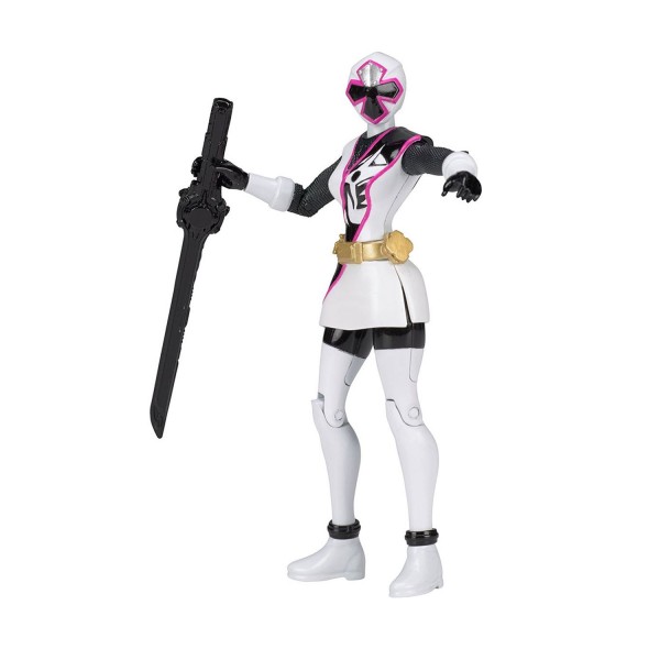 Figurine Power Rangers 12 cm Ninja Steel : Blanc - Bandai-43700-6