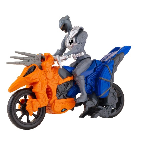 Figurine Power Ranger + Dino Cycle : Blue and Orange Ranger - Bandai-42070-42076