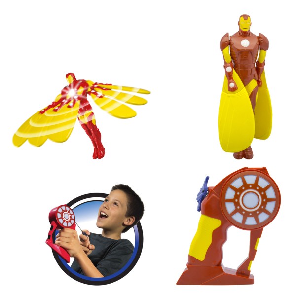 Figurine Avengers : Flying Heroes : Iron Man lumineux - Bandai-52705