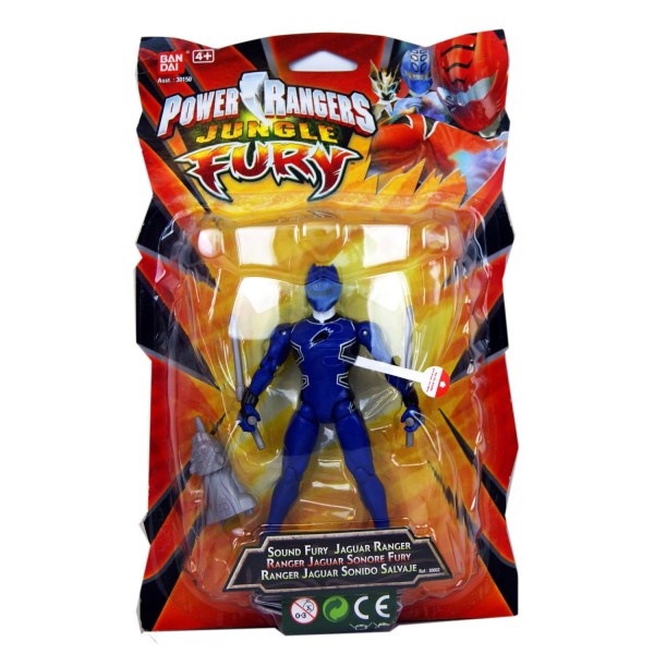 Figurine Power Rangers : Jaguar Ranger (bleu) - Bandai-30150-30002