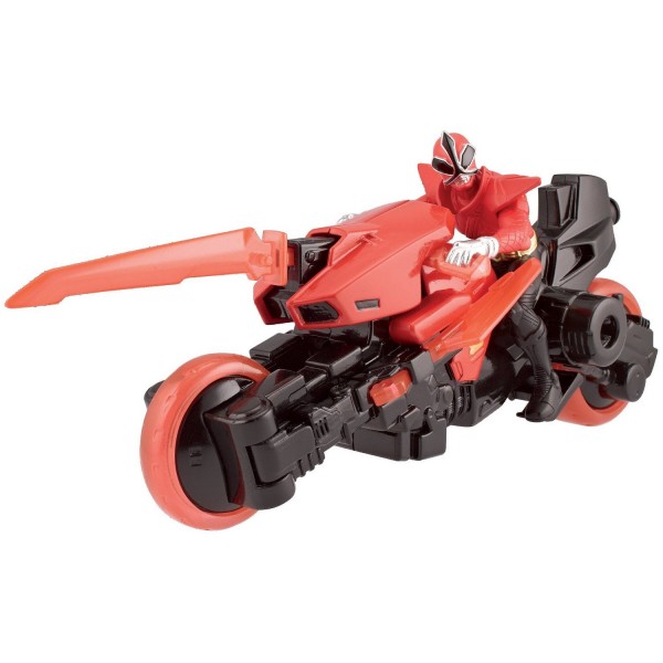 Moto Katana avec figurine Power Rangers : Rouge - Bandai-31750-31931