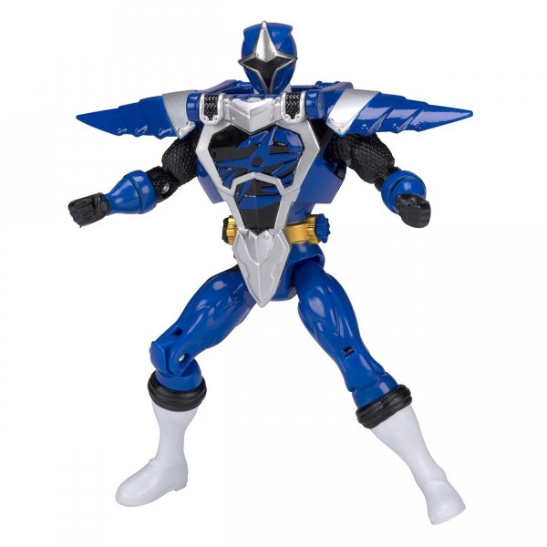 Figurine Power Rangers : Armure Ninja Steel 12 cm : Bleu - Bandai-43580-43582
