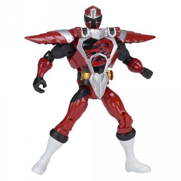 Figurine Power Rangers : Armure Ninja Steel 12 cm : Rouge - Bandai-43580-43581