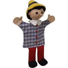 Pinocchio-Handpuppe - Traditionelles Stoffspielzeug - 30 cm - BASS