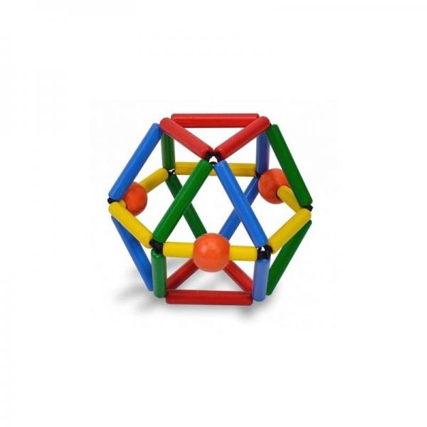Multicolored Grabber - Rattle & Teething Ring - BASS - Blueribbon-B83080