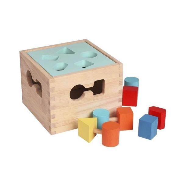 Caja de Formas para Encastrar - Juguete Montessori - BASS - Blueribbon-B83254