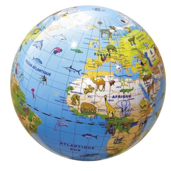 Inflatable Globe 30 cm - World of Animals - BASS - Bass-B92010