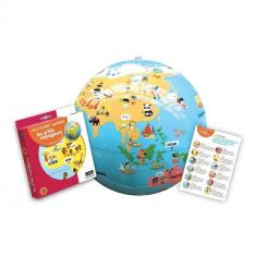 Globe Gonflable 30 cm - Petits Voyageurs du Monde - BASS