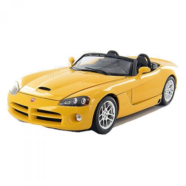 Modèle réduit - Dodge Viper SRT/10 - Echelle 1/18 : Jaune - BBurago-12043J