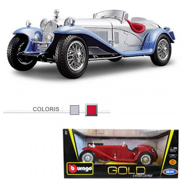 Modèle réduit - Alfa Romeo Spider Touring (1932) - Collection Gold - Echelle 1/18 : Rouge - BBurago-12063-2