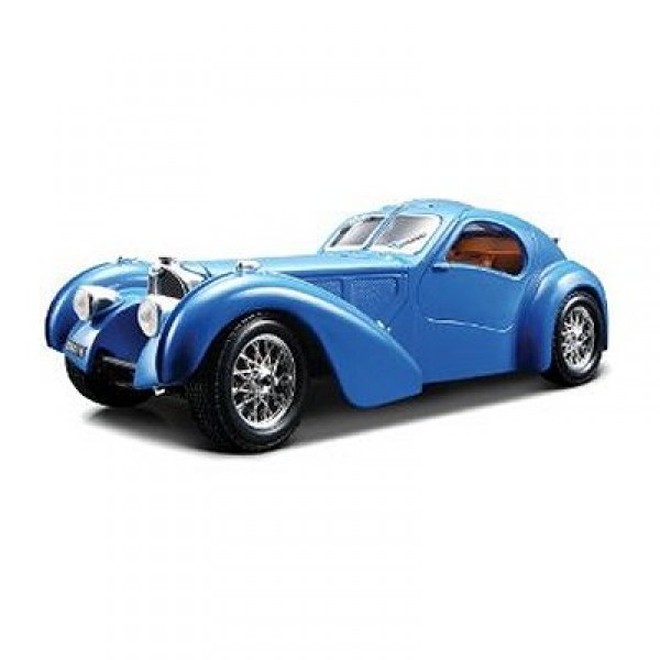 Modèle réduit - Bugatti Atlantic - Collection Bijoux - Echelle 1/24 : Bleu - BBurago-22092-3