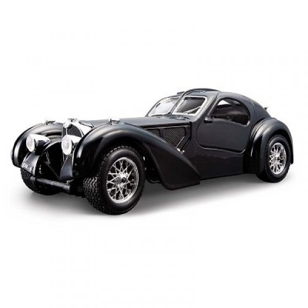 Modèle réduit - Bugatti Atlantic - Collection Bijoux - Echelle 1/24 : Noir - BBurago-22092-1