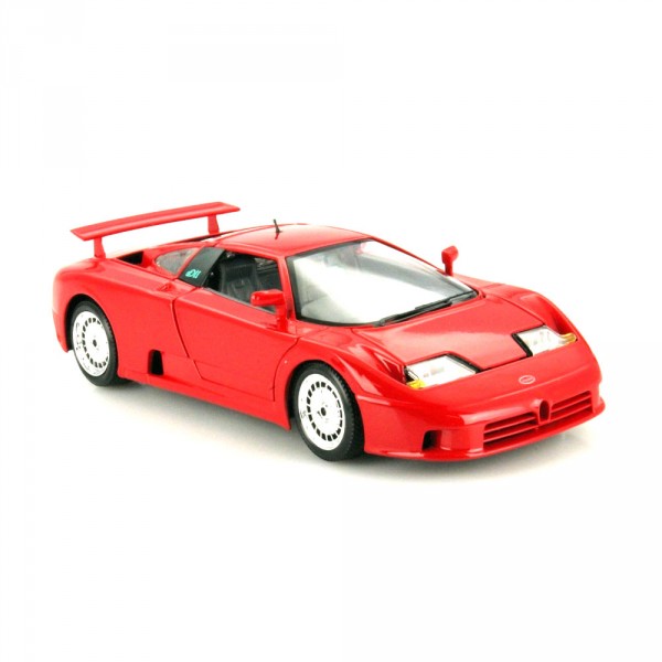 Modèle réduit de voiture de sport : Bugatti EB 110 rouge  : Echelle 1/18 - BBurago-12023