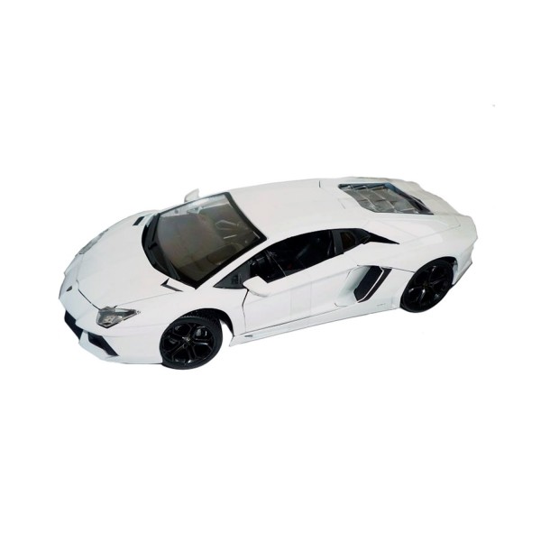 Modèle réduit de voiture de sport : Lamborghini Reventon Blanche  : Echelle 1/18 - BBurago-11029-1