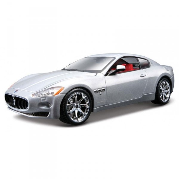 Modèle réduit de voiture de sport : Maserati Granturismo grise : Echelle 1/24 - BBurago-22107-2