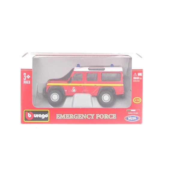 Modèle réduit Emergency Force Echelle 1/50 : 4x4 Pompiers - BBurago-32000-3