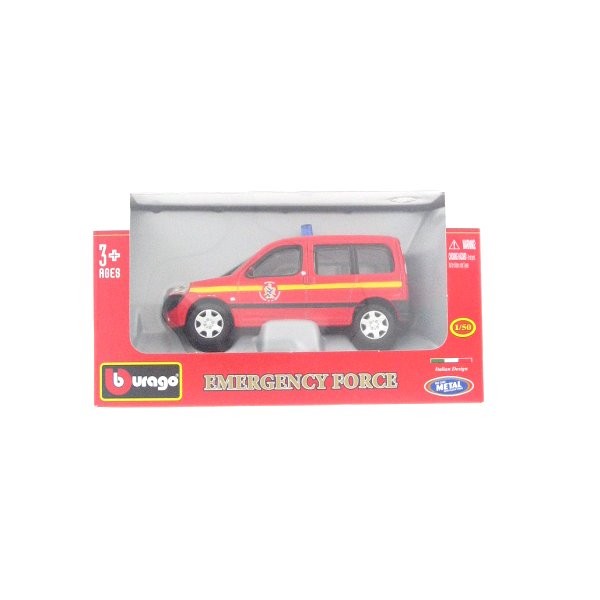 Modèle réduit Emergency Force Echelle 1/50 : Camionnette de pompiers - BBurago-32000-1