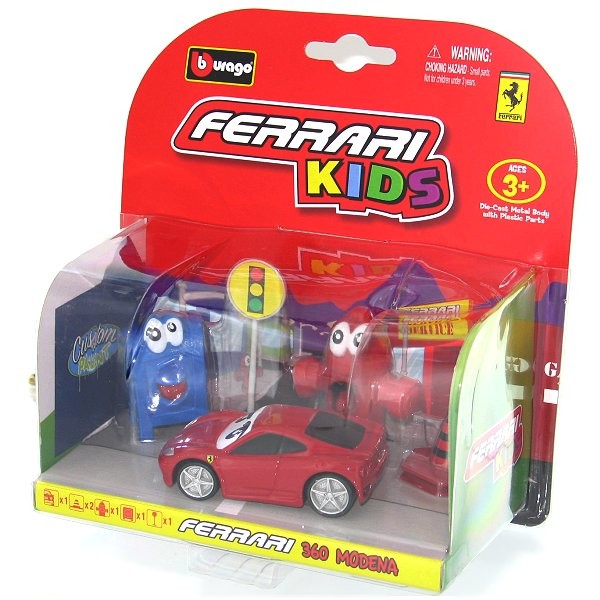 Modèle réduit Ferrari Kids : 360 Modena avec accessoires - Bburago-31250-10