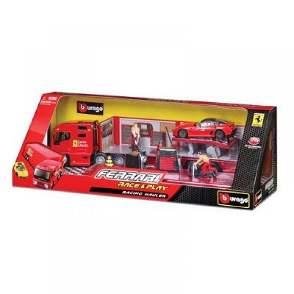 Modèle réduit - Ferrari Race and Play - Camion transporteur - Echelle 1/43 - BBurago-31202