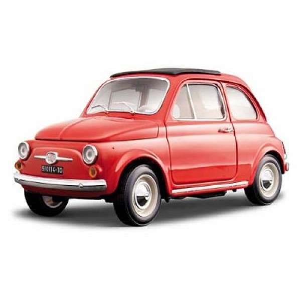 Modèle réduit - Fiat 500 (1965) - Collection Gold - Echelle 1/18 : Rouge - BBurago-12020-2
