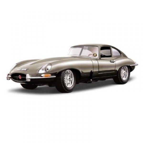 Modèle réduit  - Jaguar E coupé (1961) - Collection Gold - Echelle 1/18 : Gris - BBurago-12044-1