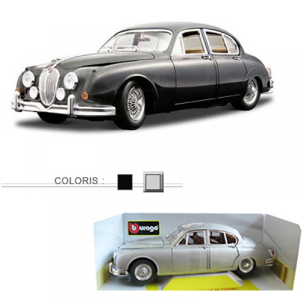 Modèle réduit - Jaguar MARK II (1959) - Collection Gold - Echelle 1/18 : Gris - BBurago-12009-4