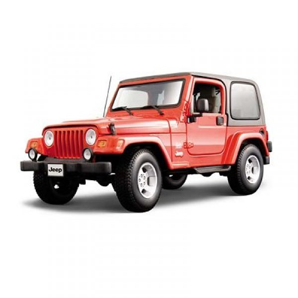 Modèle réduit - Jeep Wrangler Sahara - Collection Gold - Echelle 1/18 :  Rouge - BBurago-12014R