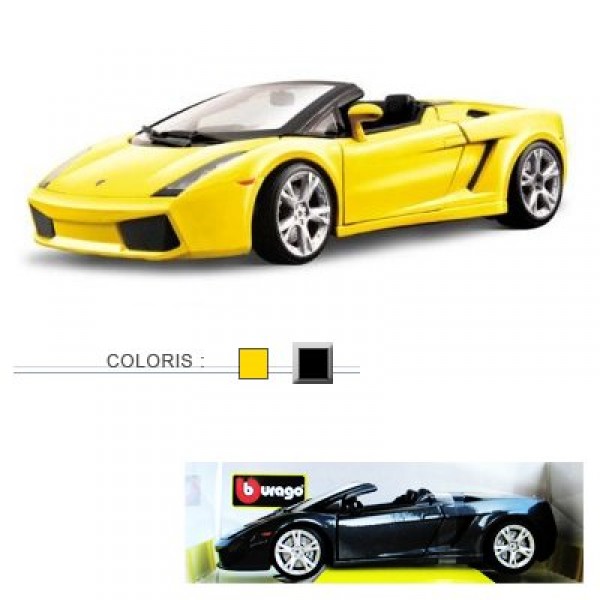 Modèle réduit - Lamborghini Gallardo Spyder - Collection Gold - Echelle 1/18 : Gris - BBurago-12016N