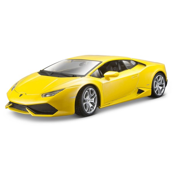 Modèle réduit Lamborghini Huracan : Collection Plus : Echelle 1/18 :  Jaune - BBurago-11038-2
