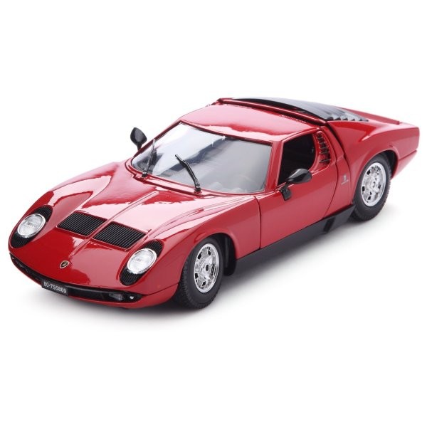 Modèle réduit - Lamborghini Miura 1968 - Echelle 1/18 : Rouge - BBurago-12072-2