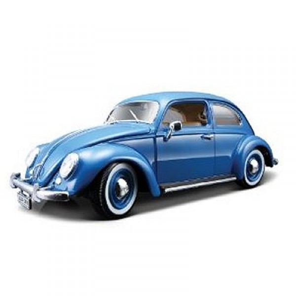 Modèle réduit - Volkswagen Kafer Beetle (1955) - Collection Gold - Echelle 1/18 : Bleu - BBurago-12029-2
