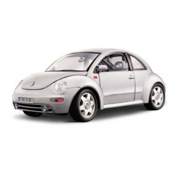 Modèle réduit - Volkswagen New Beetle - Collection Gold - Echelle 1/18 : Gris - BBurago-12021G