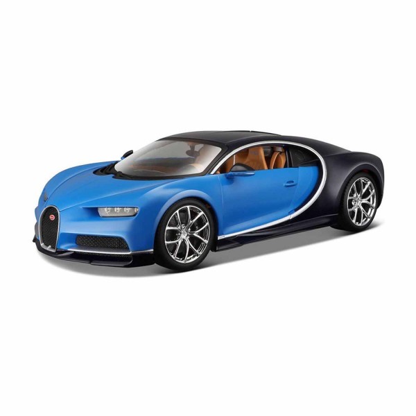 Modèle réduit : Bugatti Chiron bleue : Echelle 1/18 - Bburago-11040