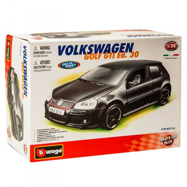 Maquette voiture : Metal Kit : Volkswagen Golf GTI Ed.30 - BBurago-45110-45115